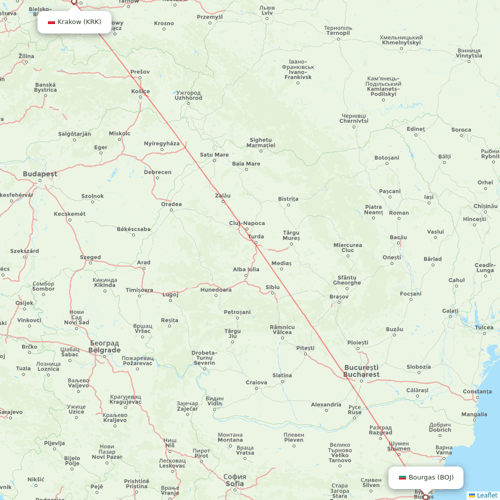 Flights From Krakow To Bourgas Krk To Boj Flight Routes