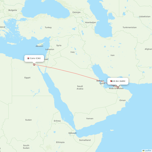 Nile Air flights between Al Ain and Cairo