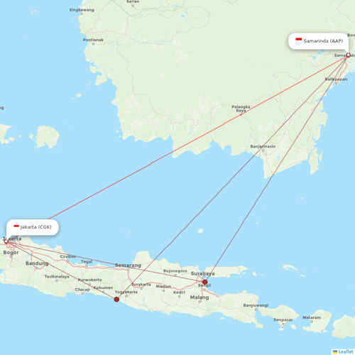 Batik Air flights between Samarinda and Jakarta