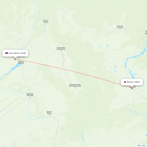 S7 Airlines flights between Abakan and Novosibirsk
