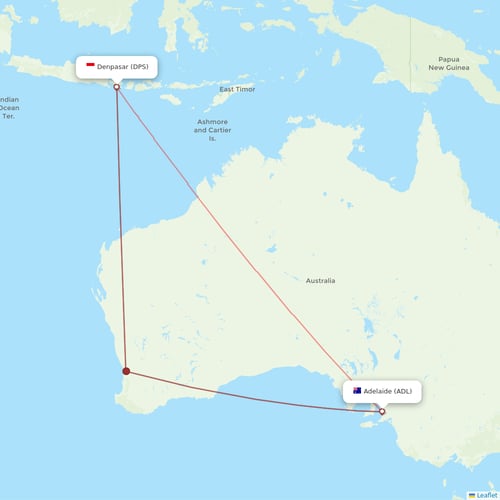 Indonesia AirAsia flights between Adelaide and Denpasar
