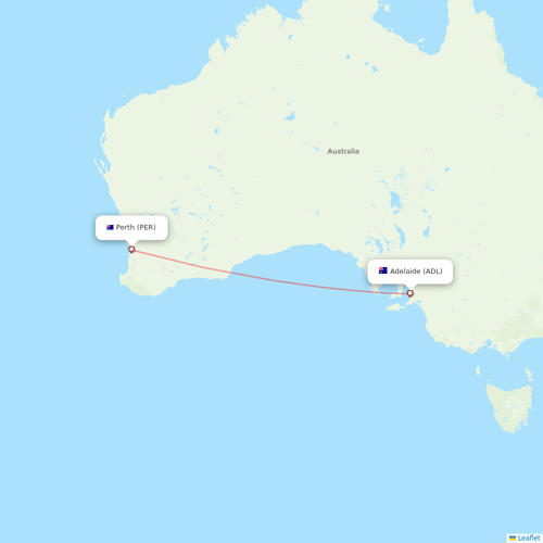 Virgin Australia flights between Adelaide and Perth