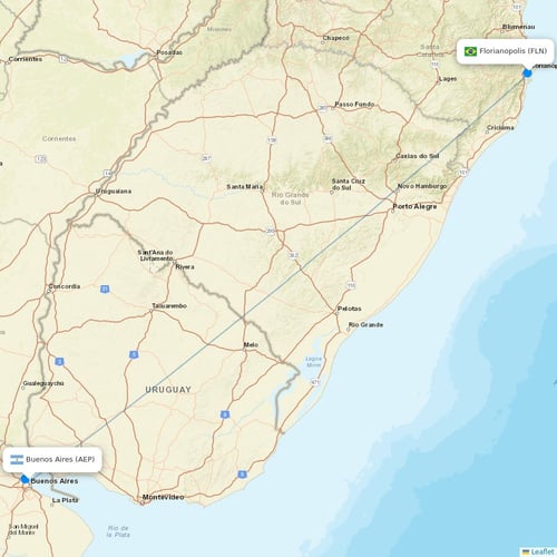 Felix Airways flights between Buenos Aires and Florianopolis