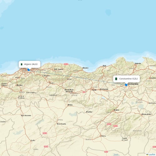 Air Algerie flights between Algiers and Constantine