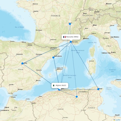 Air Algerie flights between Algiers and Marseille