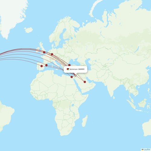 Royal Jordanian flights between Amman and New York