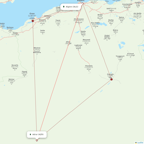 Tassili Airlines flights between Adrar and Algiers