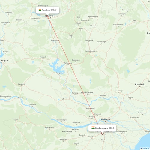 Air India flights between Bhubaneswar and Rourkela