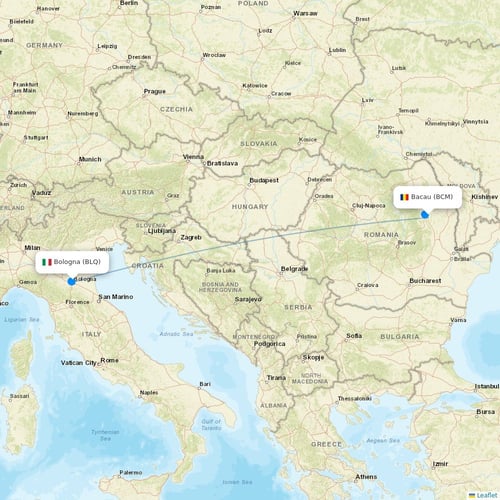 Norwegian Air Argentina flights between Bacau and Bologna