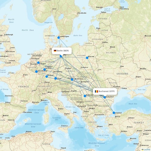 Norwegian Air Argentina flights between Berlin and Bucharest