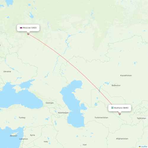 Uzbekistan Airways flights between Bukhara and Moscow