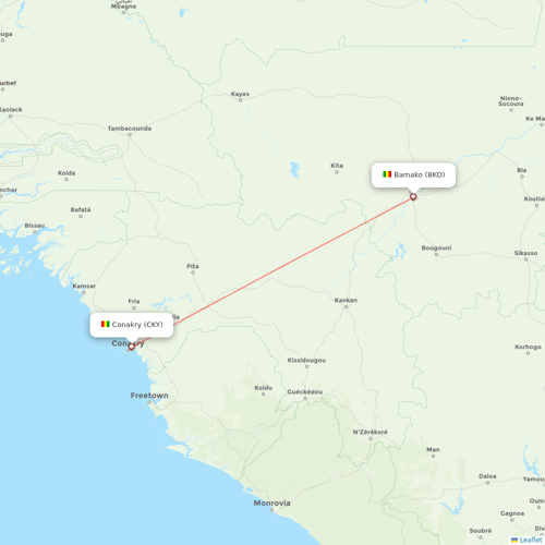 ASKY Airlines flights between Bamako and Conakry