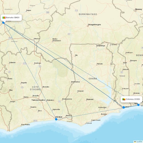 Corsair flights between Bamako and Cotonou