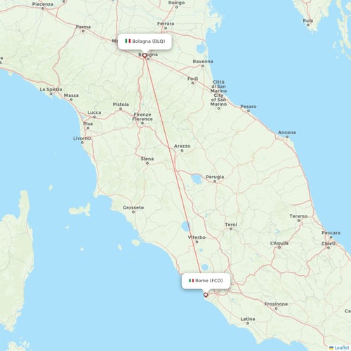 ITA Airways flights between Bologna and Rome