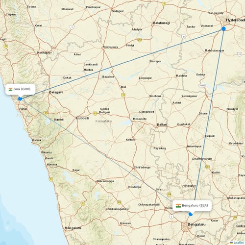 Air India Express flights between Bengaluru and Goa