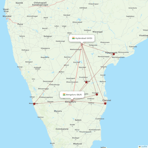 Air India Express flights between Bengaluru and Hyderabad