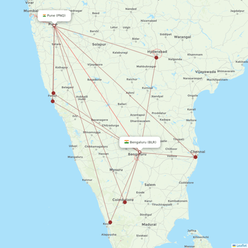 AirAsia India flights between Bengaluru and Pune