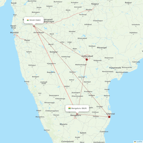 SpiceJet flights between Bengaluru and Shirdi