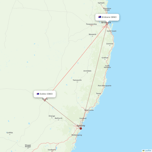 VivaColombia flights between Brisbane and Dubbo