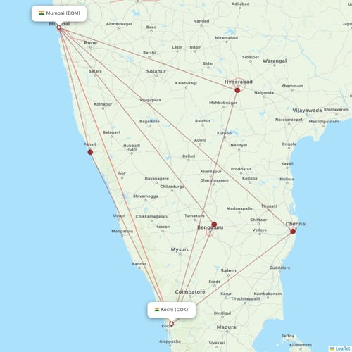 Starlight Airline flights between Mumbai and Kochi