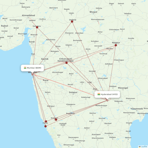 Air India flights between Mumbai and Hyderabad
