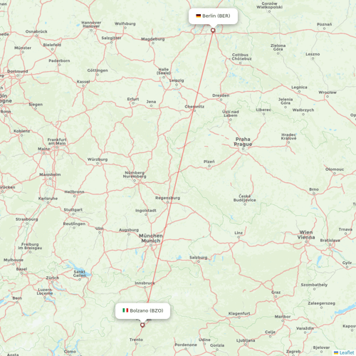 Bukovyna Airlines flights between Bolzano and Berlin
