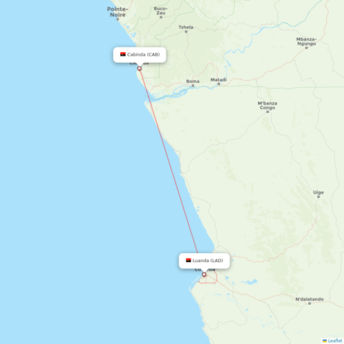 TAAG flights between Cabinda and Luanda