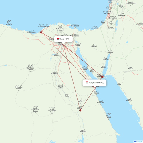 Air Cairo flights between Cairo and Hurghada