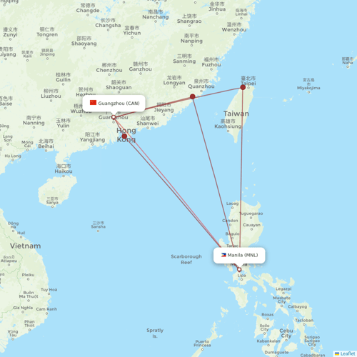 Philippines AirAsia flights between Guangzhou and Manila