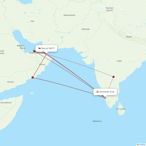 Air India Express flights between Kozhikode and Muscat