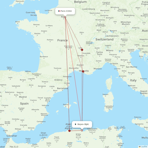ASL Airlines France flights between Paris and Bejaia