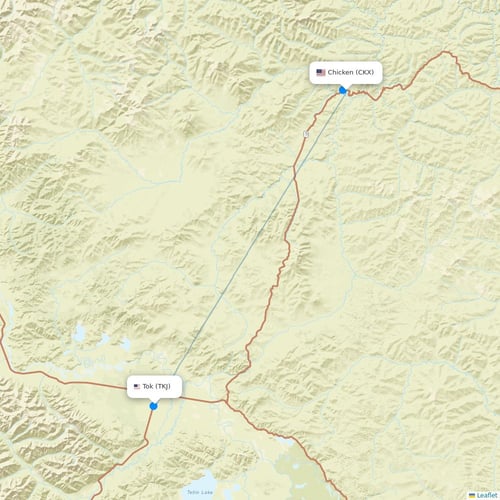 40-Mile Air flights between Chicken and Tok