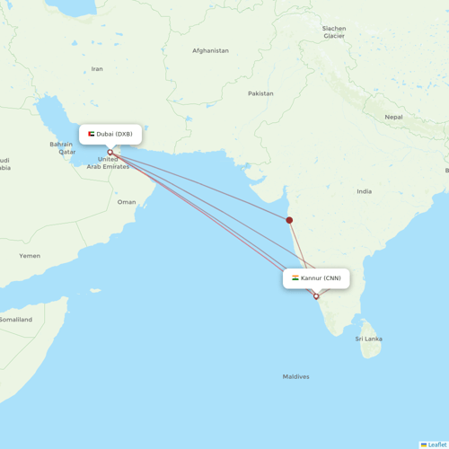 Air India Express flights between Kannur and Dubai