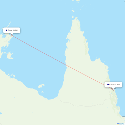 Airnorth flights between Cairns and Gove
