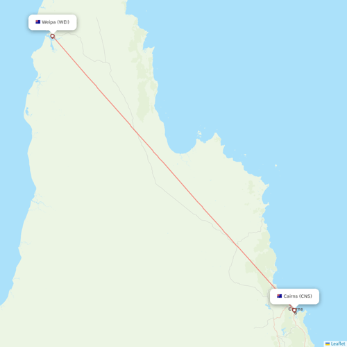 Alliance Airlines flights between Cairns and Weipa