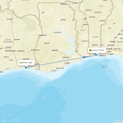 Air Cote D'Ivoire flights between Cotonou and Abidjan