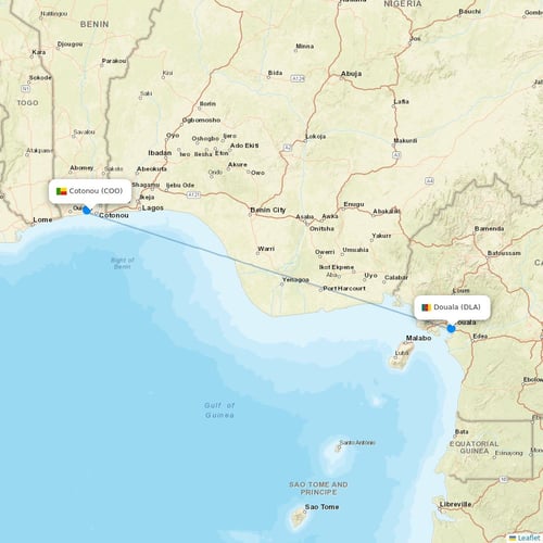 Camair-Co flights between Cotonou and Douala