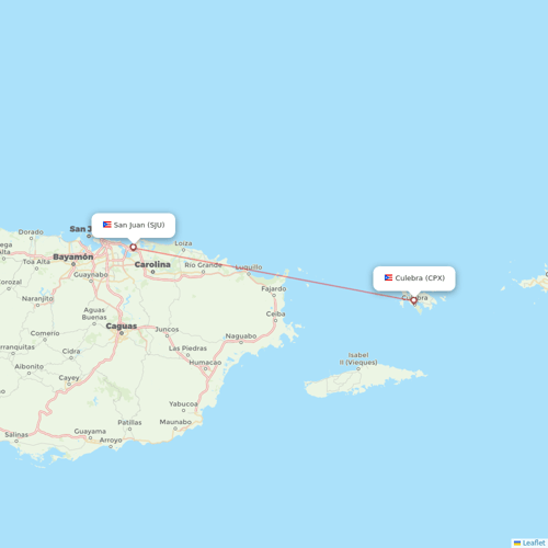 Cape Air flights between Culebra and San Juan