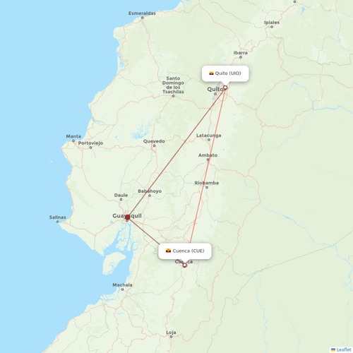 Executive Express Aviation flights between Cuenca and Quito
