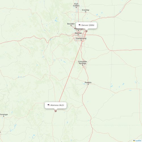 Key Lime Air flights between Denver and Alamosa