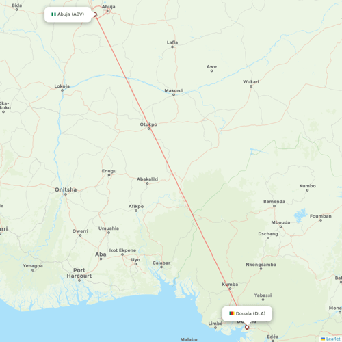 Air Cote D'Ivoire flights between Douala and Abuja