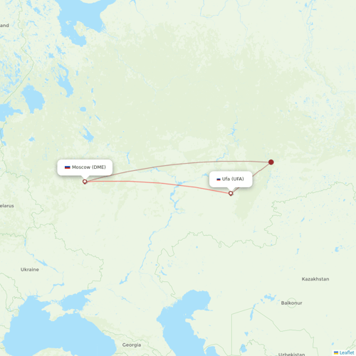 NordStar Airlines flights between Moscow and Ufa