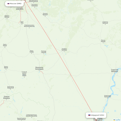 S7 Airlines flights between Moscow and Volgograd