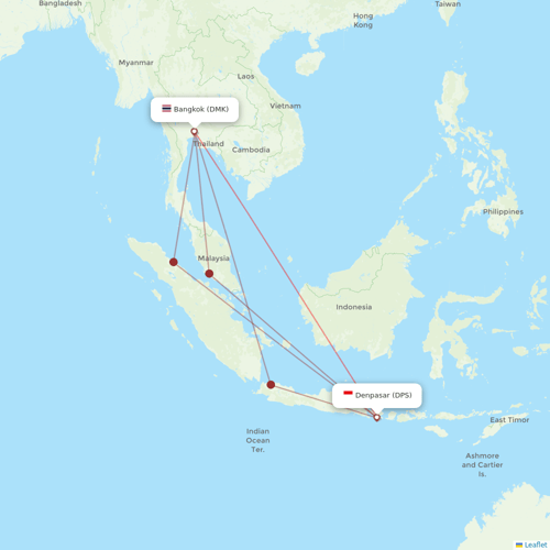 Indonesia AirAsia flights between Bangkok and Denpasar
