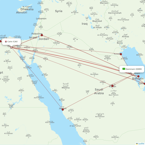 Air Arabia Egypt flights between Dammam and Cairo