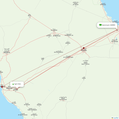 Flyadeal flights between Dammam and Taif