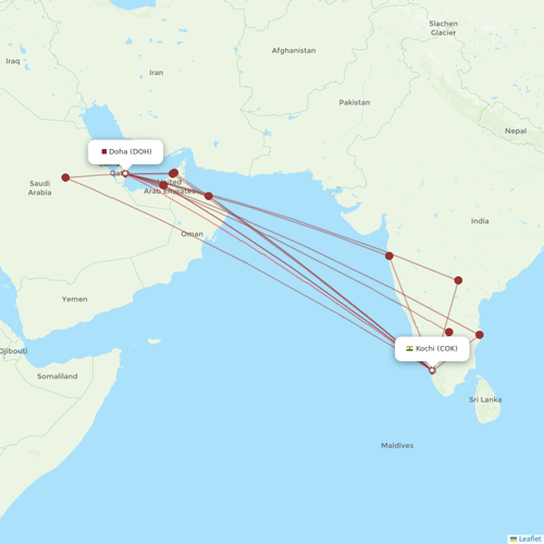 Air India Express flights between Doha and Kochi
