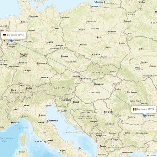 Wizz Air Malta flights between Dortmund and Bucharest