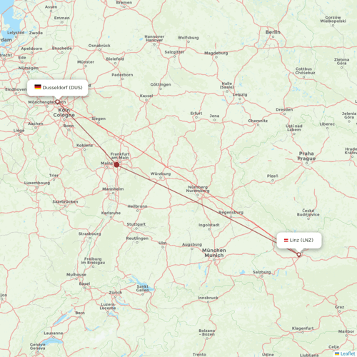 Bukovyna Airlines flights between Dusseldorf and Linz