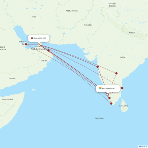 SpiceJet flights between Dubai and Kozhikode